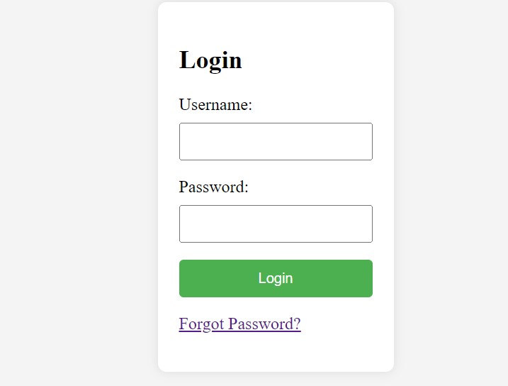 Login Page